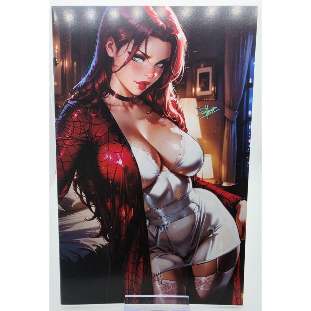 Multiverse Saga Mary Jane Watson Bedtime Virgin Variant Dhaxina Comic Art